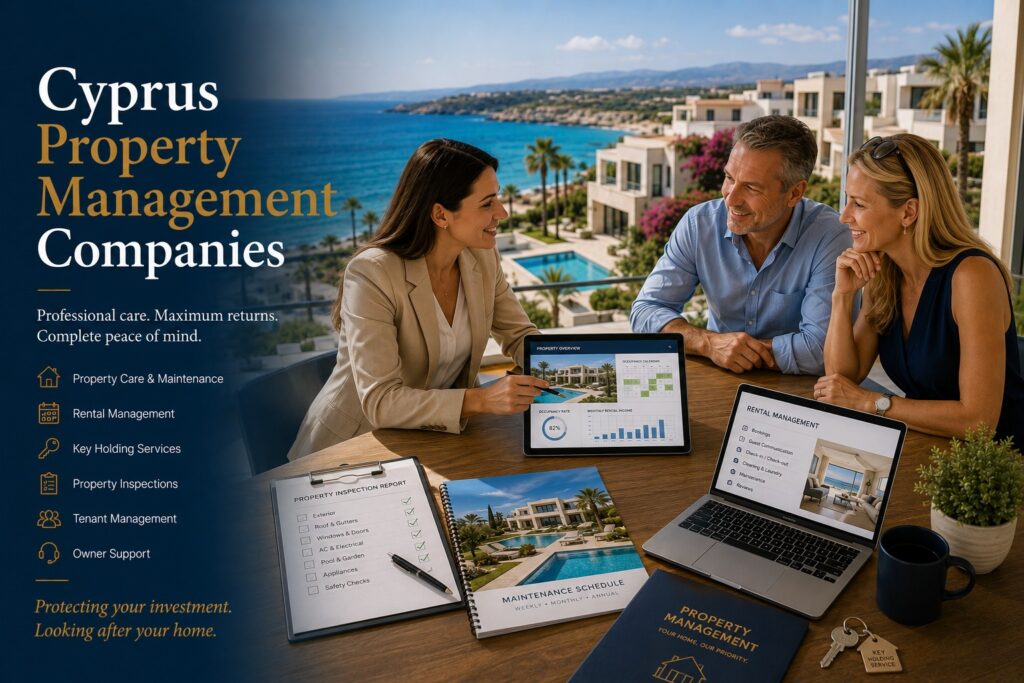 Find a list of Cyprus property management companies, select a property management company in Cyprus.