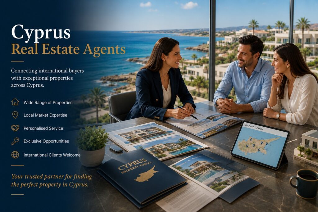 Cyprus real estate agents - listings of real estate agents in Cyprus.
