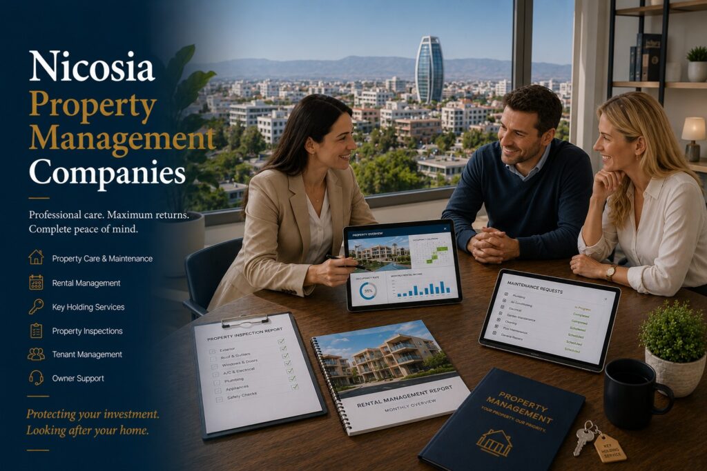 Find a list of Nicosia property management companies, select a property management company in Nicosia, Cyprus.