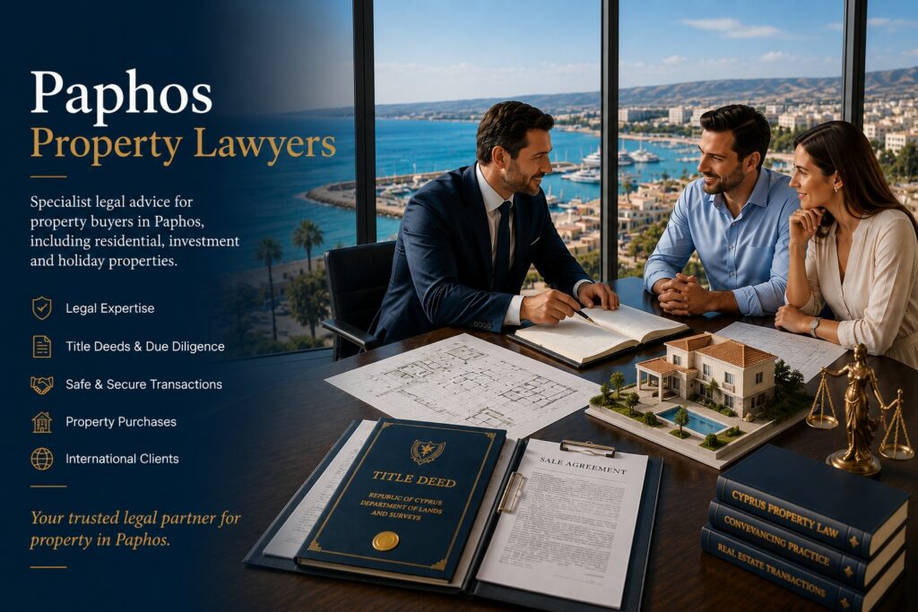 Paphos property lawyers - List of property lawyers in Paphos Cyprus.