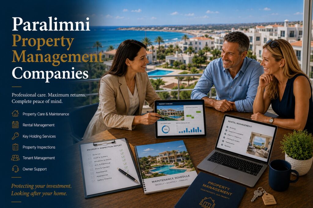 Find a list of Paralimni property management companies, select a property management company in Paralimni, Cyprus.