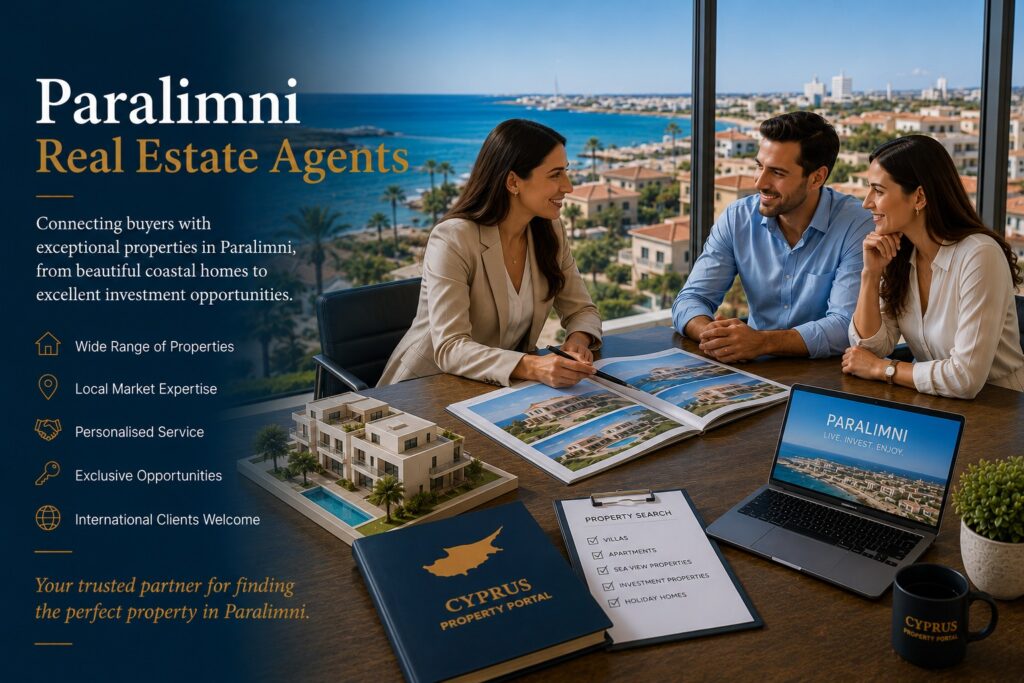 Paralimni real estate agents - listings of real estate agents in Paralimni Cyprus.